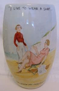 Artware Collectables Tony Cartlidge Tall Vase - Saucy Seaside No. 7 - 1/1- SOLD