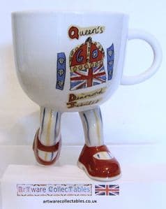 Artware Collectables Walking Ware Queen's Diamond Jubilee Kneeling Cup - L/E - SOLD