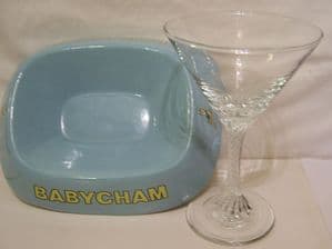 Babycham Ashtray & Martini-style Glass