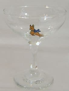 Babycham 'Champgane' Glass - extremely scarce in this format - only 2 - SOLD