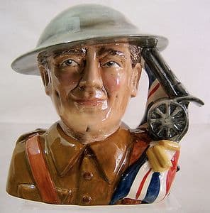 Bairstow Manor - The British Tommy - Veteran of  WWI - Toby Jug - SOLD