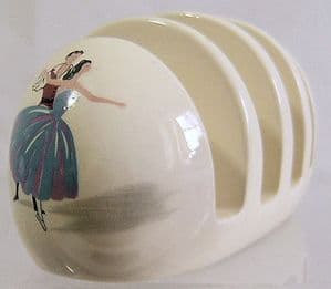 Beswick Ballet 4-Slice Toastrack - 1950s - SOLD