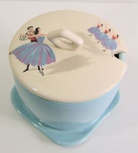 Beswick Ballet Preserve Pot - 1950s