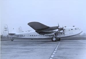 Black & White Photo Avro York C1 - OD-ACJ - Trans Mediterranean