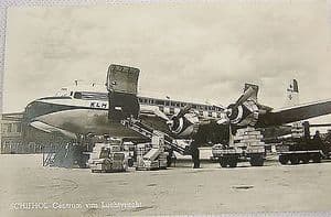 Black & White Postcard Civil Airliners - KLM Douglas DC-6A Liftmaster - 1960s