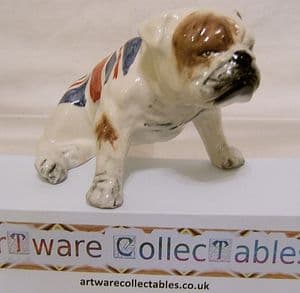 Carlton Ware British Bulldog Union Flag Edition -'M's' Favourite Dog - SOLD