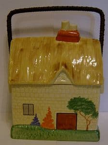 Carlton Ware Cottage Ware Biscuit Barrel - 1930s - SOLD