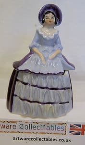 Carlton Ware Crinoline Lady Mustard Pot Figurine - 1930s SOLD
