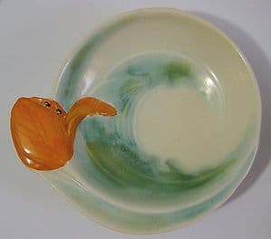 Carlton Ware Embossed 'Tulip' Small Butter Dish- 1930s