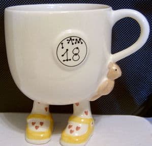 Carlton Ware Lustre Pottery 'I Am 18' Birthday Cup
