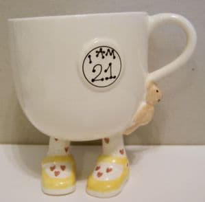 Carlton Ware Lustre Pottery 'I Am 21' Birthday Cup   - SOLD