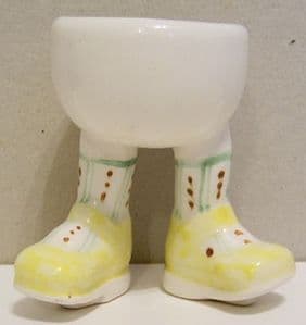Carlton Ware Lustre Pottery Standing Eggcup - Yellow Shoes - SOLD