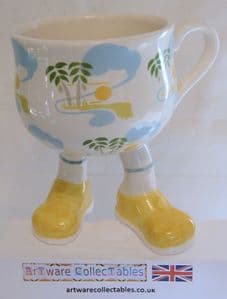 Carlton Ware Lustre Pottery Walking Ware Caribbean Design Large Cup - SOLD