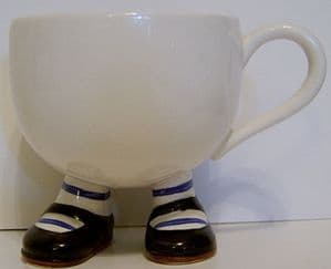 Carlton Ware Lustre Pottery  Walking Ware Cup - Black Shoes - SOLD