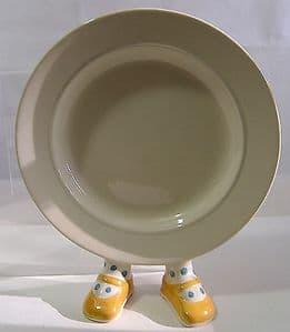 Carlton Ware Lustre Pottery Yellow Shoe Plate 1980s - SOLD