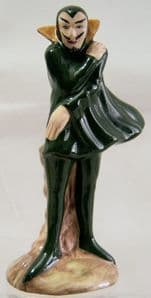 Carlton Ware Standing Devil Mephisto - Dark Green - SO,D