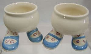 Carlton Ware Walking Ware Eggcup - Red/Blue Spots x 2 - SOLD