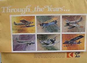 CP Air Original Portfolio of Prints 'Through The Years' - 12 Individual Prints
