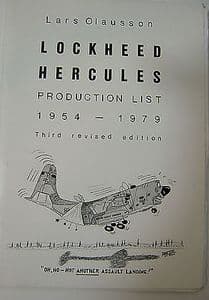 Lockheed Hercules Production List 1954-1979 - Lars Olausson - Feb 1979 - sold