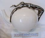 Lustre Pottery 'Silver Lady/Erotic Lady' Teapot - sold