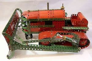 Meccano 1960s Constructed Set - Very Large Bulldozer - mainly assembled. - SOLD