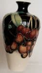 Moorcroft Pottery Mediterranean Collection 'Cherries' Vase - Trial - K Goodwin