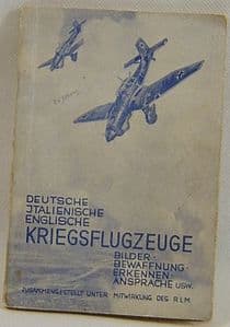 Original German Aircraft Recognition Booklet - Published 1941 - VGC