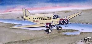 Original Watercolour - Savoia-Marchetti S.M.73P -  SOLD