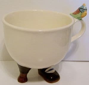 Rising Hawk Lustre Pottery  Long John Silver Cup with Parrot - with label - SOLD