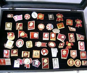 Russian Pin Badge - Lenin Collection No.1 - 40+ Original Soviet Badges