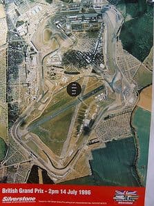 The Official Poster British Grand Prix Silverstone 14 July 1996 - SOLD