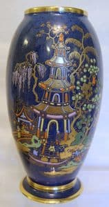 W & R Carlton Ware 'Chinese Tea Garden' Vase - 1920s - SOLD
