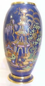 W & R Carlton Ware - 'Chinese Tea Garden' Vase - 1920s - SOLD
