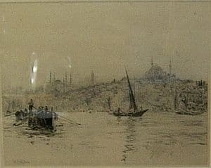 W.L.Wyllie - View on the Bosphorus - SOLD
