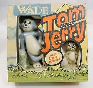 Wade Figurine Porcelain Set - Tom & Jerry - Boxed - 1974 - SOLD